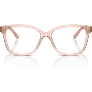 image:imageCOACH womens Hc6242f Low Bridge Fit Square Prescription Eyewear FramesTransparent Dusty RoseDemo Lens