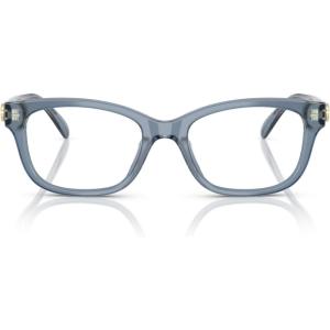 image:imageCOACH womens Hc6257u Universal Fit Square Prescription Eyewear FramesMilky Denim  Demo Lens