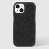 image:imageCoach Leather Slim Wrap iPhone 15  iPhone 14  iPhone 13 Case  Wireless Charging Compatible  Signature BlackSignature Black