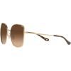 image:imageCOACH HC7133 Sunglasses Shiny Light GoldDark Brown Gradient 57 mm