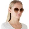 image:imageCOACH HC7133 Sunglasses Shiny Light GoldDark Brown Gradient 57 mm