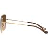 image:imageCOACH HC7133 Sunglasses Shiny Light GoldDark Brown Gradient 57 mm