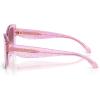 image:imageCOACH Womens HC8450U Universal Fit Square Sunglasses Transparent Iris Signature CPurple Pink Gradient 52 mm