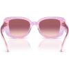 image:imageCOACH Womens HC8450U Universal Fit Square Sunglasses Transparent Iris Signature CPurple Pink Gradient 52 mm