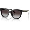 image:imageCOACH Womens HC8453U Universal Fit Square Sunglasses BlackGrey Gradient 56 mm