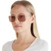 image:imageCOACH womens Hc 7174d Square SunglassesCw429 Shiny Light Gold Blush S