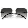 image:imageCOACH womens Hc 7174d Square SunglassesCw429 Shiny Silver Grey Gradie