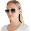 image:imageCOACH womens Hc 7174d Square SunglassesCw429 Shiny Silver Grey Gradie
