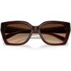 image:imageCOACH womens Hc 8408f Square SunglassesCw202 Milky Hazelnut Brown Gra