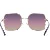 image:imageCOACH womens Hc7150d Square SunglassesShiny Rose GoldPurple Pink Peach Gradient