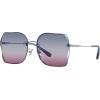 image:imageCOACH womens Hc7150d Square SunglassesShiny SilverBlue Purple Pink Gradient