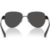 image:imageCOACH womens Hc7186 Aviator SunglassesShiny BlackGrey Solid