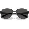 image:imageCOACH womens Hc7186 Aviator SunglassesShiny BlackGrey Solid