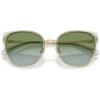 image:imageCOACH womens Hc7187 Square SunglassesLight GoldSageGreen Blue Gradient