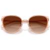image:imageCOACH womens Hc7187 Square SunglassesRose GoldChampagneBrown Gradient