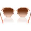 image:imageCOACH womens Hc7187 Square SunglassesRose GoldChampagneBrown Gradient