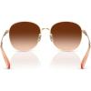 image:imageCOACH womens Hc7189 Round SunglassesShiny Light GoldBrown Gradient