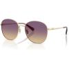 image:imageCOACH womens Hc7189 Round SunglassesShiny Light GoldIris Yellow Gradient