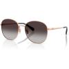 image:imageCOACH womens Hc7189 Round SunglassesShiny Rose GoldGrey Gradient