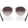 image:imageCOACH womens Hc7189 Round SunglassesShiny Rose GoldGrey Gradient