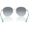 image:imageCOACH womens Hc7189 Round SunglassesShiny SilverOcean Gradient