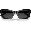 image:imageCOACH womens Hc8452u Universal Fit Cat Eye SunglassesBlackGrey Solid