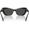 image:imageCOACH womens Hc8452u Universal Fit Cat Eye SunglassesBlackGrey Solid