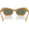 image:imageCOACH womens Hc8452u Universal Fit Cat Eye SunglassesBlonde TortoiseGreen Solid