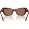 image:imageCOACH womens Hc8452u Universal Fit Cat Eye SunglassesWalnut TortoiseBrown Solid