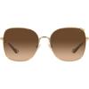 image:imageCOACH HC7133 Sunglasses Shiny Light GoldDark Brown Gradient 57 mm