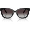 image:imageCOACH Womens HC8453U Universal Fit Square Sunglasses BlackGrey Gradient 56 mm