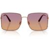 image:imageCOACH womens Hc 7174d Square SunglassesCw429 Shiny Rose Gold Sunset P