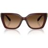 image:imageCOACH womens Hc 8408f Square SunglassesCw202 Milky Hazelnut Brown Gra