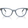 image:imageCOACH womens Hc6258u Universal Fit PILLOW Prescription Eyewear FramesMilky Denim  Demo Lens