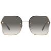 image:imageCOACH womens Hc7150d Square SunglassesShiny Light GoldBlack Grey Sand Gradient