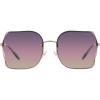 image:imageCOACH womens Hc7150d Square SunglassesShiny Rose GoldPurple Pink Peach Gradient