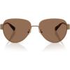 image:imageCOACH womens Hc7186 Aviator SunglassesBrassBrown Solid