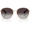 image:imageCOACH womens Hc7189 Round SunglassesShiny Rose GoldGrey Gradient