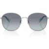 image:imageCOACH womens Hc7189 Round SunglassesShiny SilverOcean Gradient
