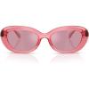 image:imageCOACH womens Hc8448u Universal FitTransparent PinkPink Mirrored
