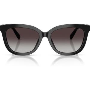 image:imageCOACH Womens HC8453U Universal Fit Square Sunglasses BlackGrey Gradient 56 mm
