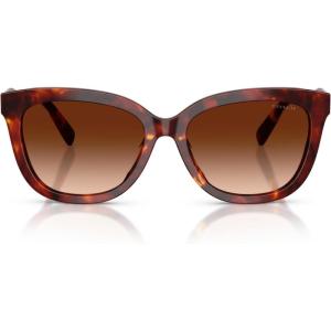 image:imageCOACH Womens HC8453U Universal Fit Square Sunglasses Walnut TortoiseBrown Gradient 56 mm