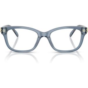 image:imageCOACH Womens Hc6257f Low Bridge Fit Square Prescription Eyewear FramesMilky Denim  Demo Lens