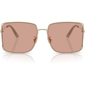 image:imageCOACH womens Hc 7174d Square SunglassesCw429 Shiny Light Gold Blush S