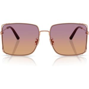 image:imageCOACH womens Hc 7174d Square SunglassesCw429 Shiny Rose Gold Sunset P