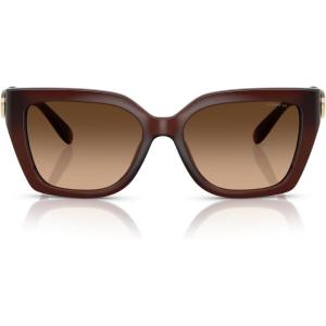 image:imageCOACH womens Hc 8408f Square SunglassesCw202 Milky Hazelnut Brown Gra