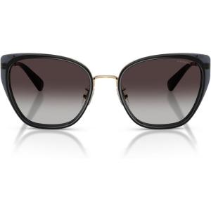 image:imageCOACH womens Hc7187 Square SunglassesLight GoldSmokeGrey Gradient