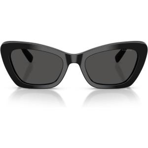 image:imageCOACH womens Hc8452u Universal Fit Cat Eye SunglassesBlackGrey Solid