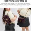 image:imageCOACH Womens Pebble Tabby Shoulder Bag  Quilted 26 with ChainB4Black Currant