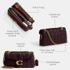 image:imageCOACH Womens Pebble Tabby Shoulder Bag  Quilted 26 with ChainB4Black Currant